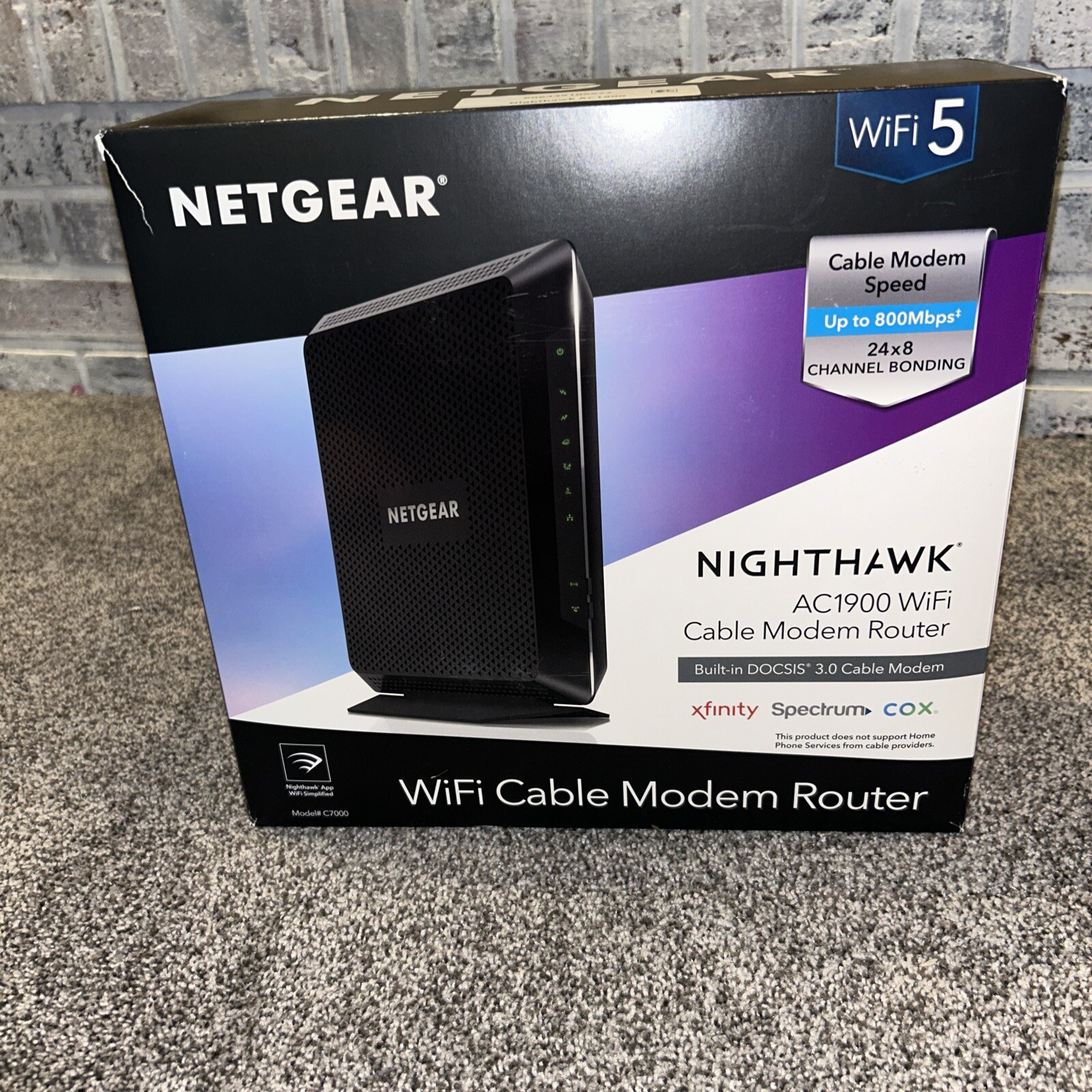 NETGEAR Nighthawk AC1900 4 Wireless-Wi-Fi 802.11ac Router - C7000-100NAS