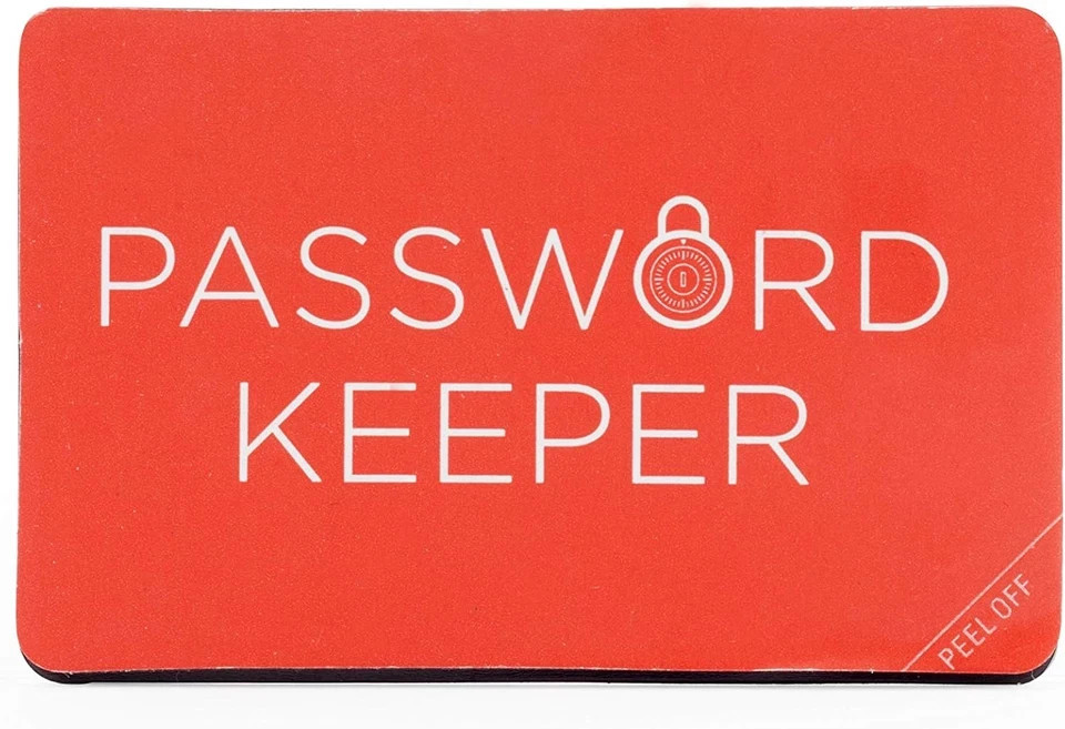 Password Keeper (Nb01),Red, Wallet Sized Folding Book