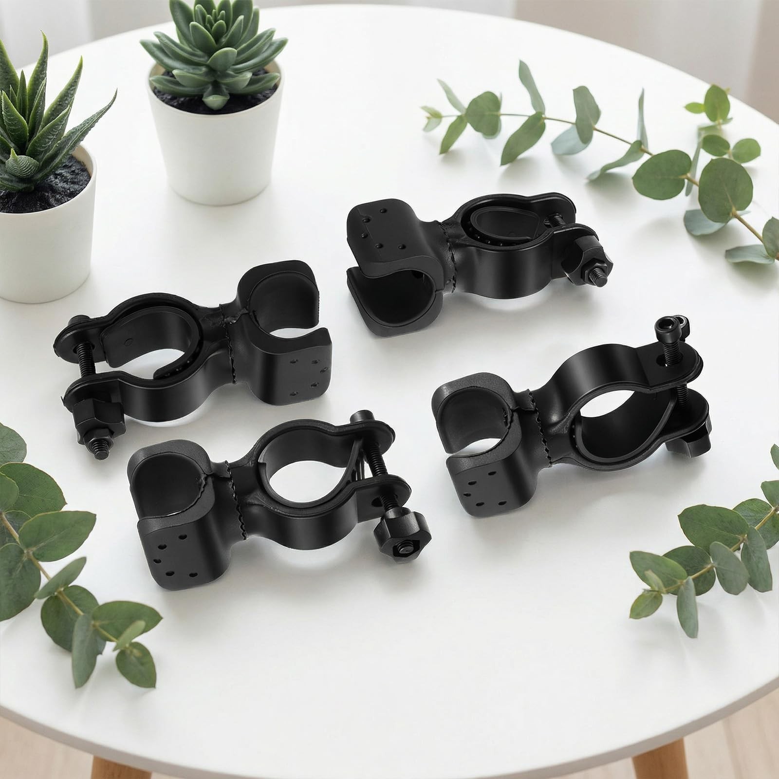Thinp 2 Pcs Cane Holder for Walker, Universal Black