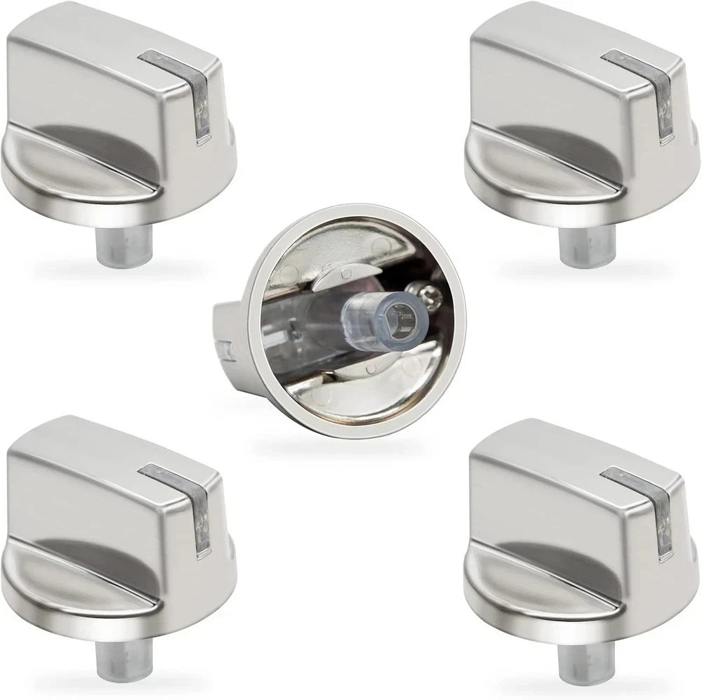 5 Pack Replacement Cooktop Knobs for LG Gas Stove - Compatible with Multiple Mod