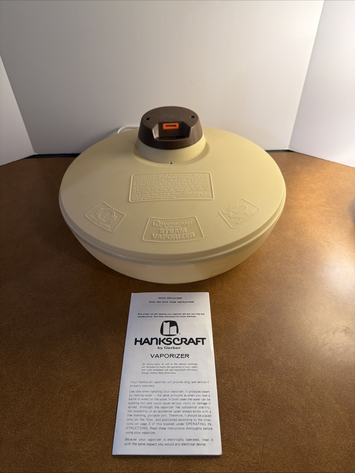 Vintage Hankscraft Gerber Steam Vaporizer Humidifier Model 75981/5596