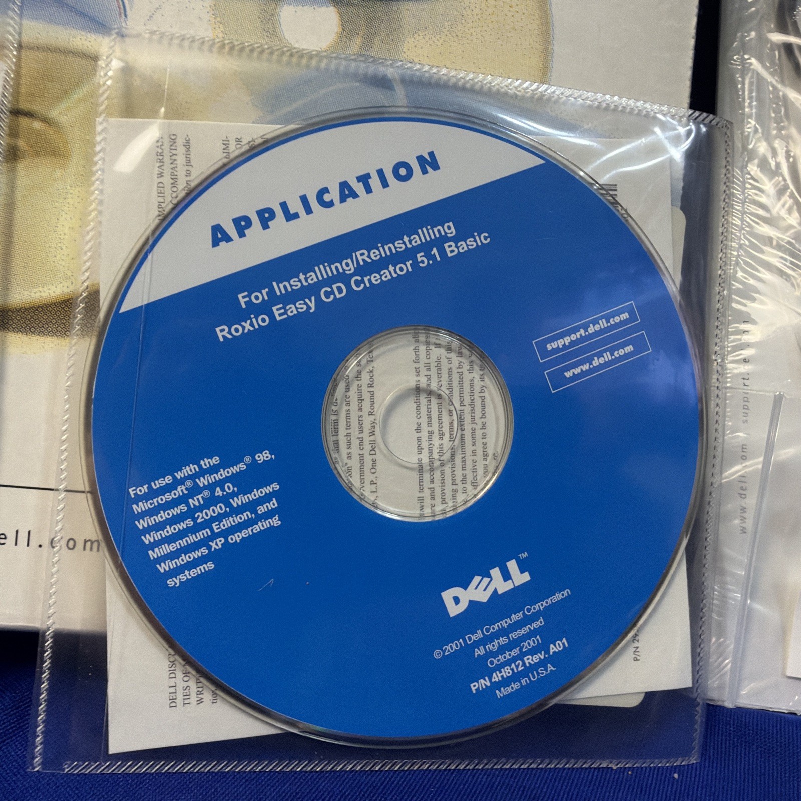 Dell Inspiron 8200 Recovery CD Software Bundle Windows XP Home OEM Box + Extras