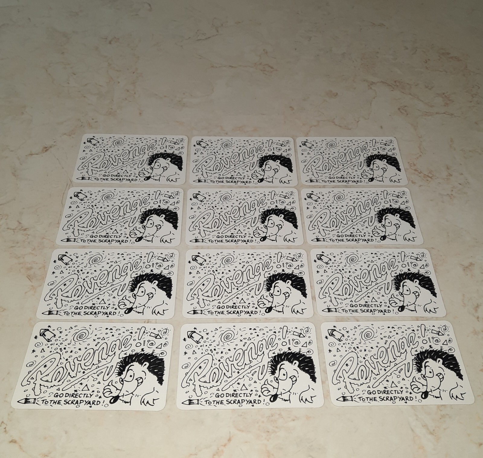 Hedgehogs Revenge Vintage Game Replacement Piece Destination Cards