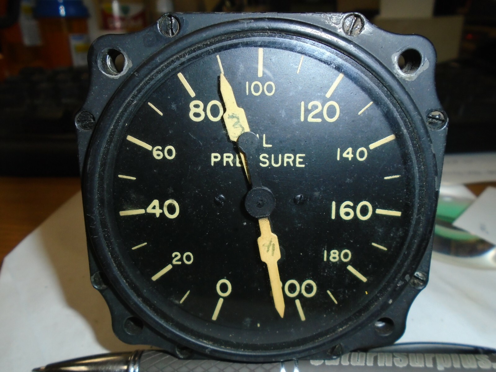 BENDIX DUAL OIL PRESSURE INDICATOR P/N 6007-4H-7A-55