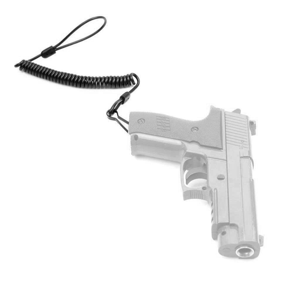 Tactical Pistol Lanyard Coiled Lanyard Coil for Scaffold Sports Keychain