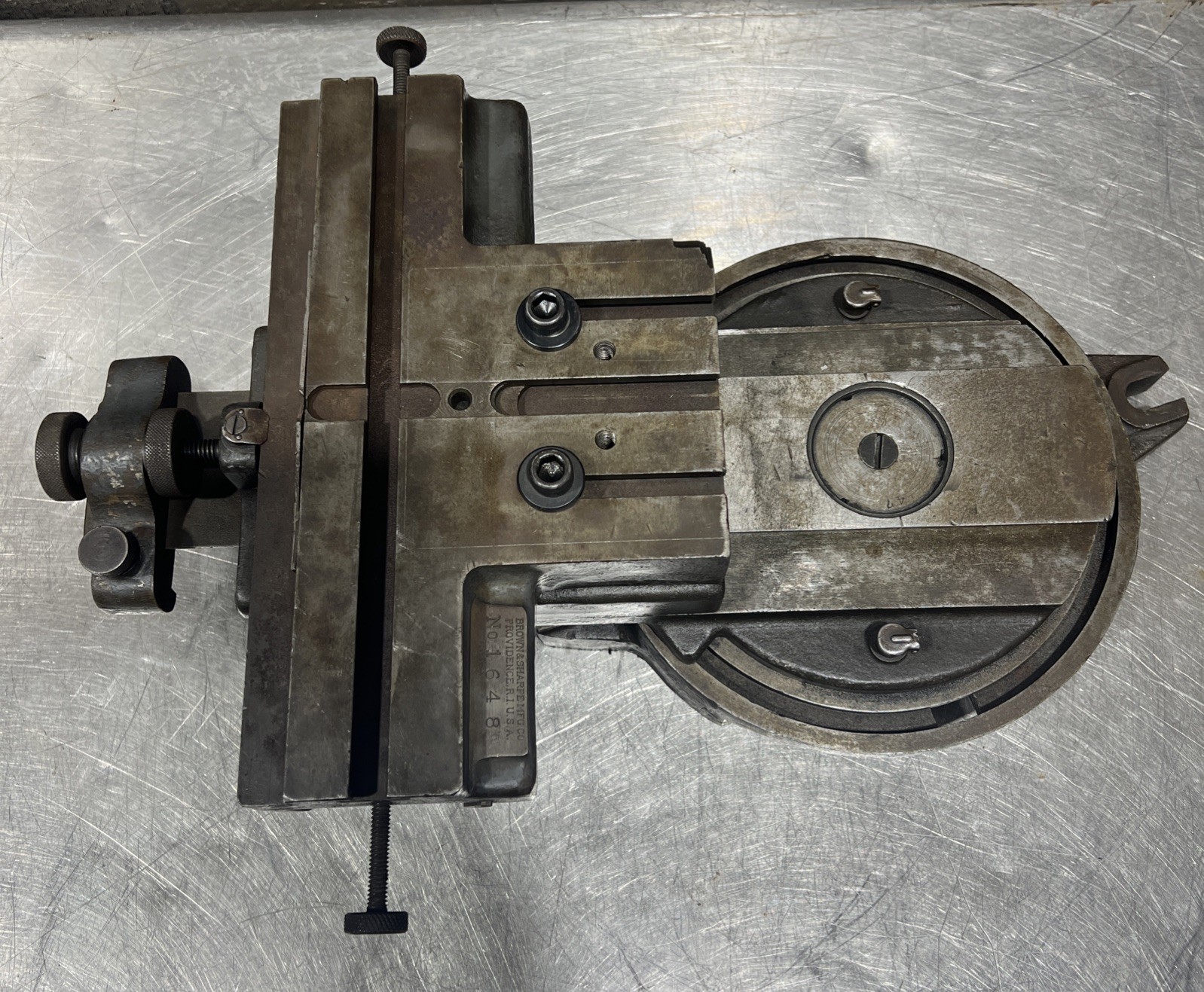 Brown & Sharpe Machinist tool Rotating Table Cross Slide Model No 1648 Used