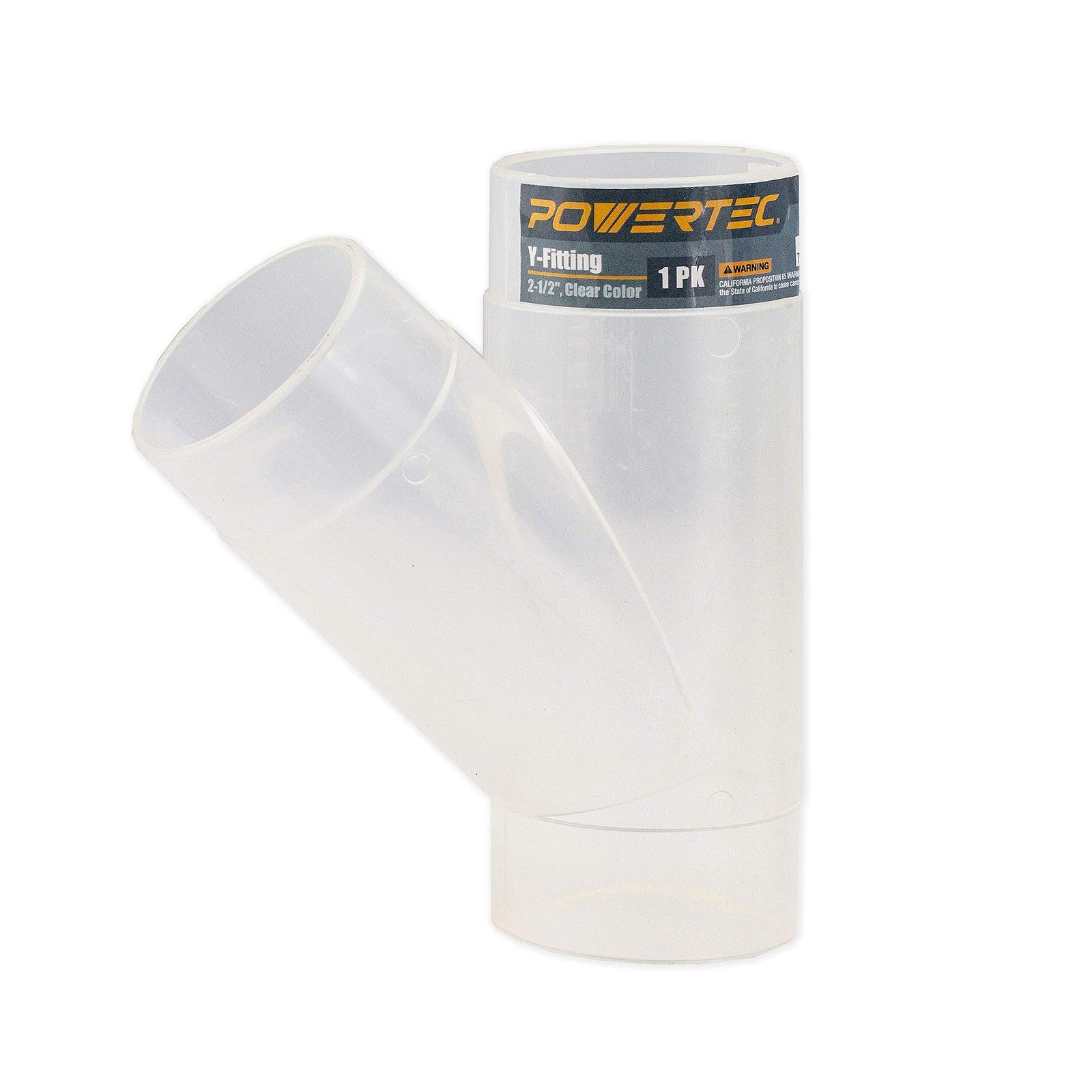 Clear Y Fitting 2 1/2 in for Dust Collection Hose Collector Connector