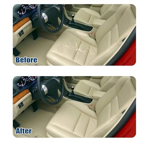 Driver Side Replacement Leather Bottom Perforated Tan Seat Cover Compatible