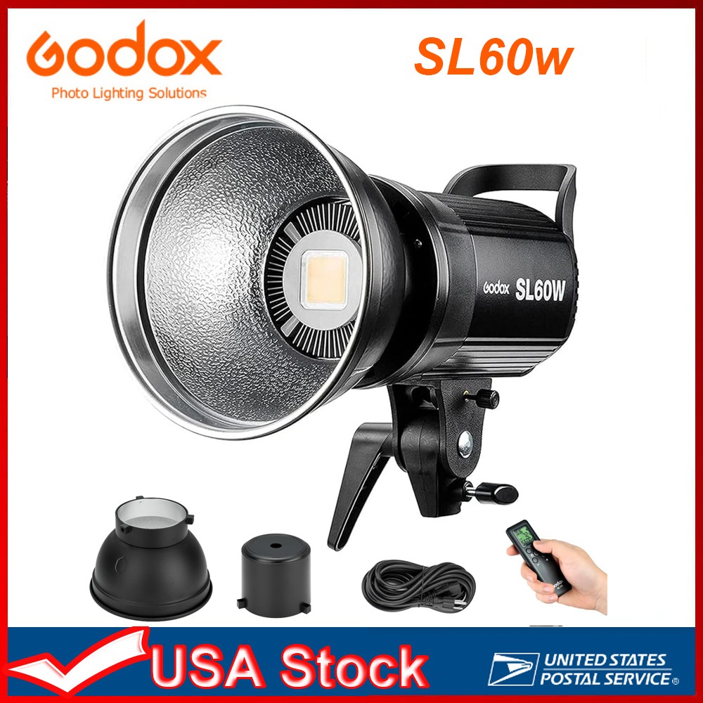 Godox SL60W LED Video Light 5600K Daylight Continuous Light for Video Recording