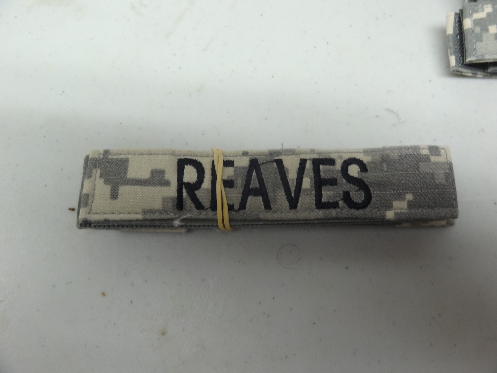 MILITARY US ARMY PATCH FOR ACUS DIGITAL HOOK LOOP BACK NAME TAPE WITH REAVES