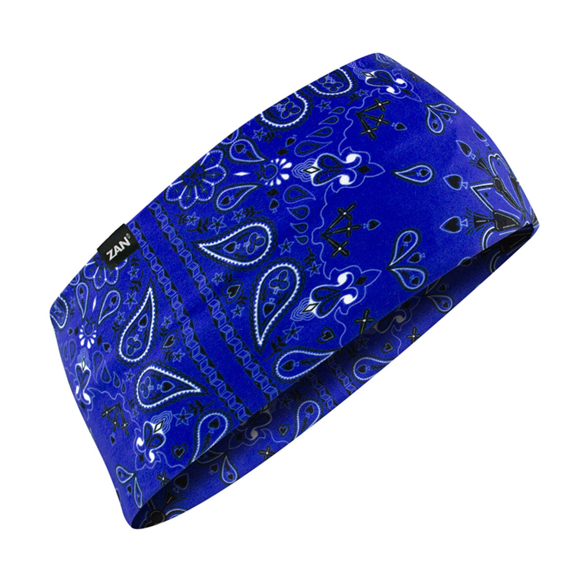 Zan® Headband SportFlex® Series Navy Paisley