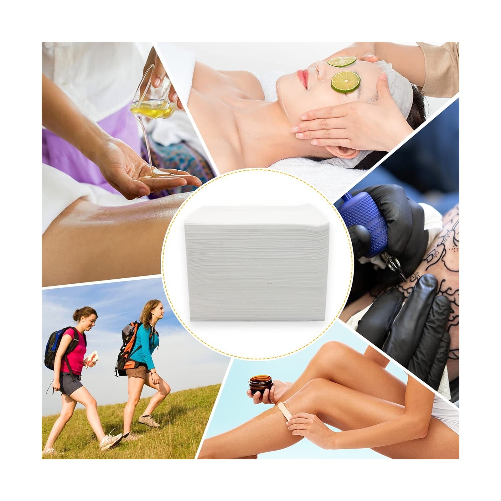 Bozikey 100PCS Massage Table Sheets, Disposable Bed Sheets for Massage Table,...