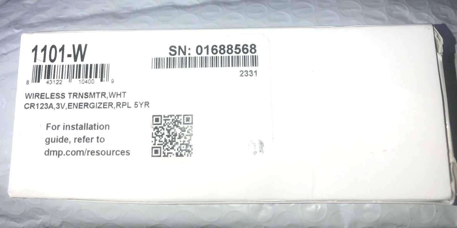 DMP 1101-W Wireless Universal Transmitter , WHITE New In Box