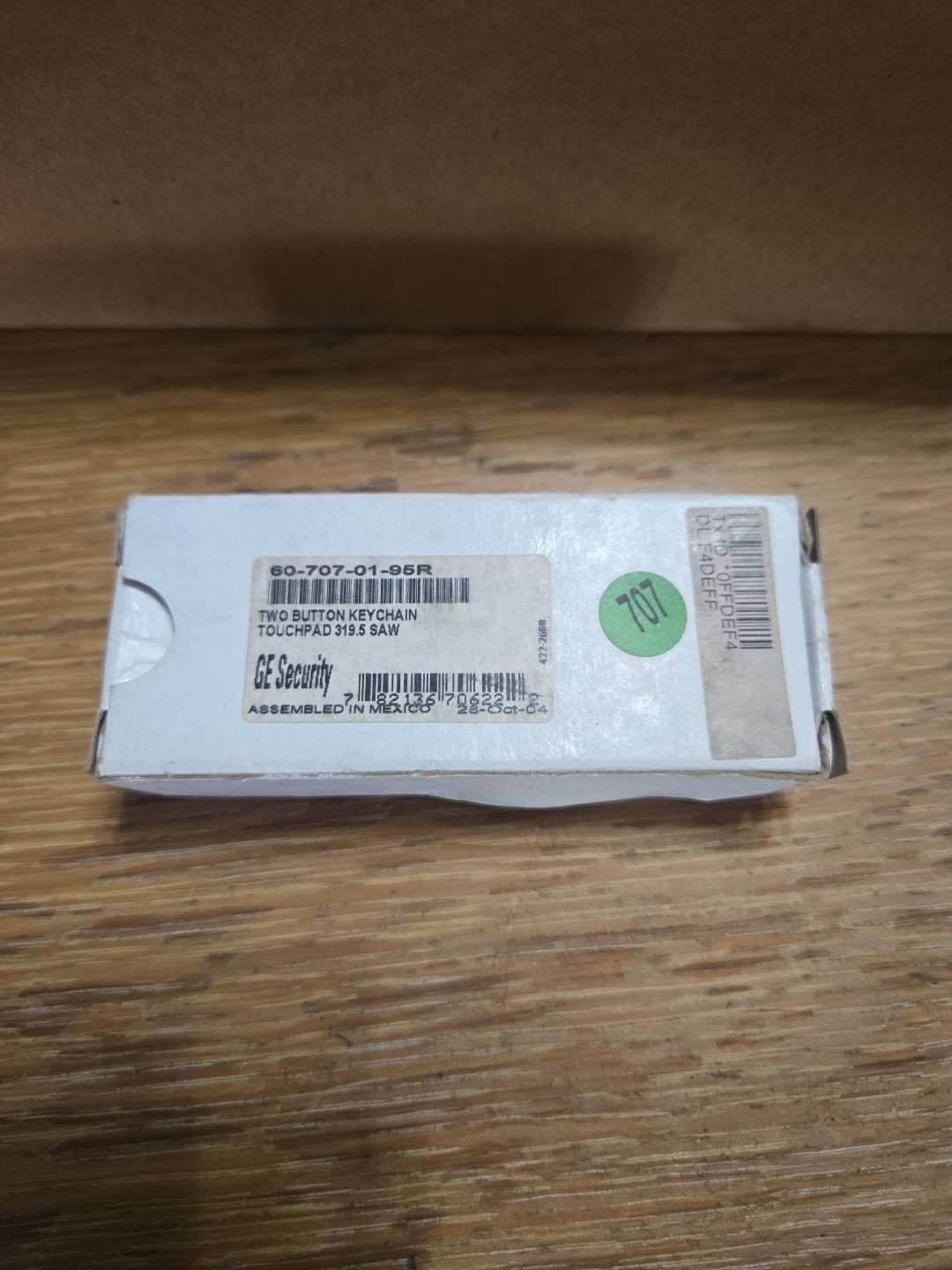 GE Security 60-707-01-95R Wireless 2 Button Alarm Remote Keyfob - New
