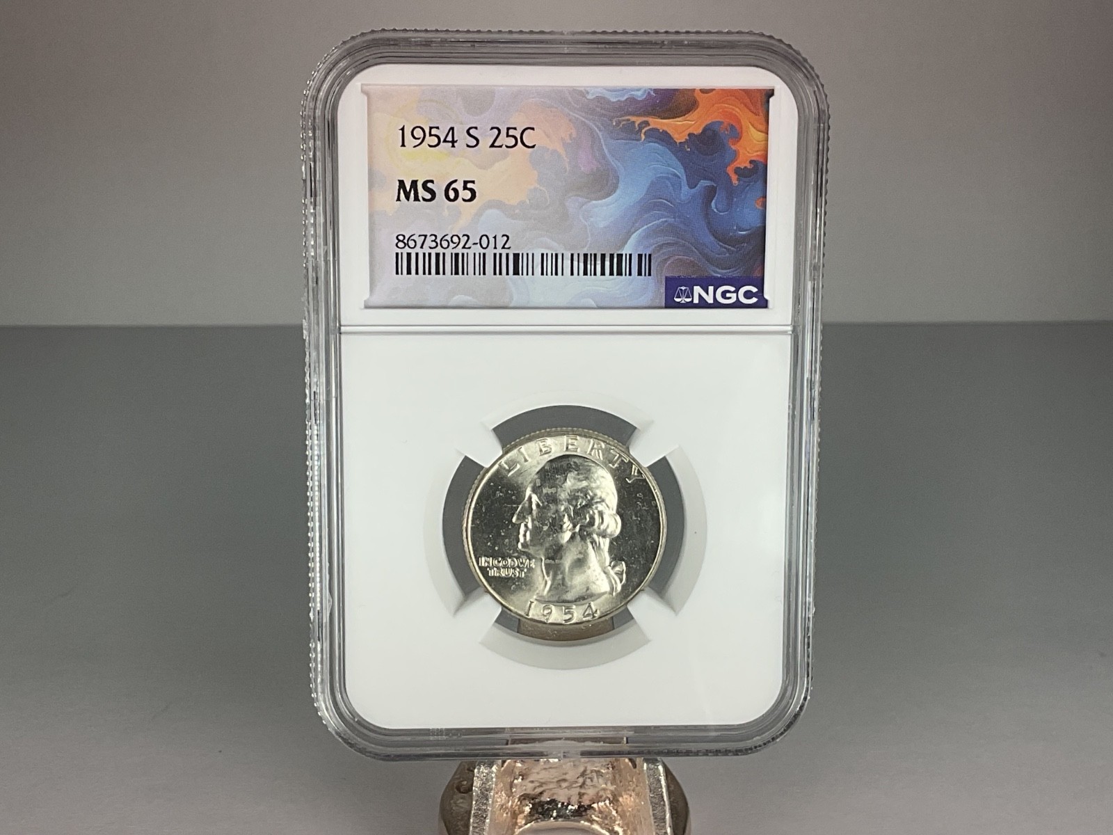 1954-S San Francisco WASHINGTON SILVER 25c QUARTER~ NGC MS 65 ~BEAUTIFUL COIN~