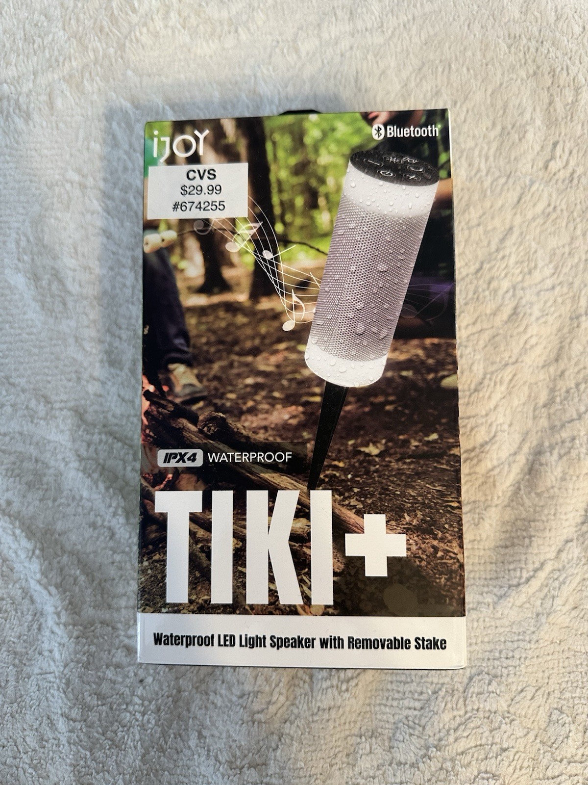 iJOY Tiki Wireless Waterproof Bluetooth Speaker with LED Light MSRP $30