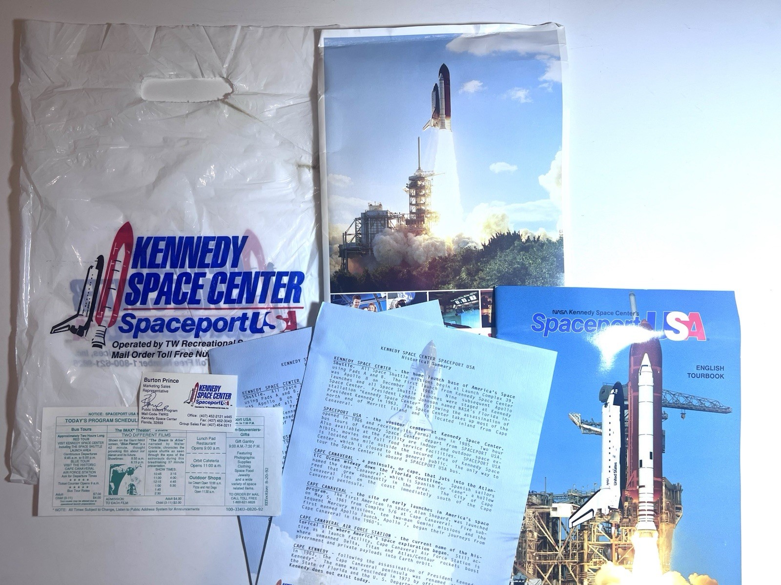 NASA Kennedy Space Center Spaceport USA Tourbook 1992 Signed Rare Collection
