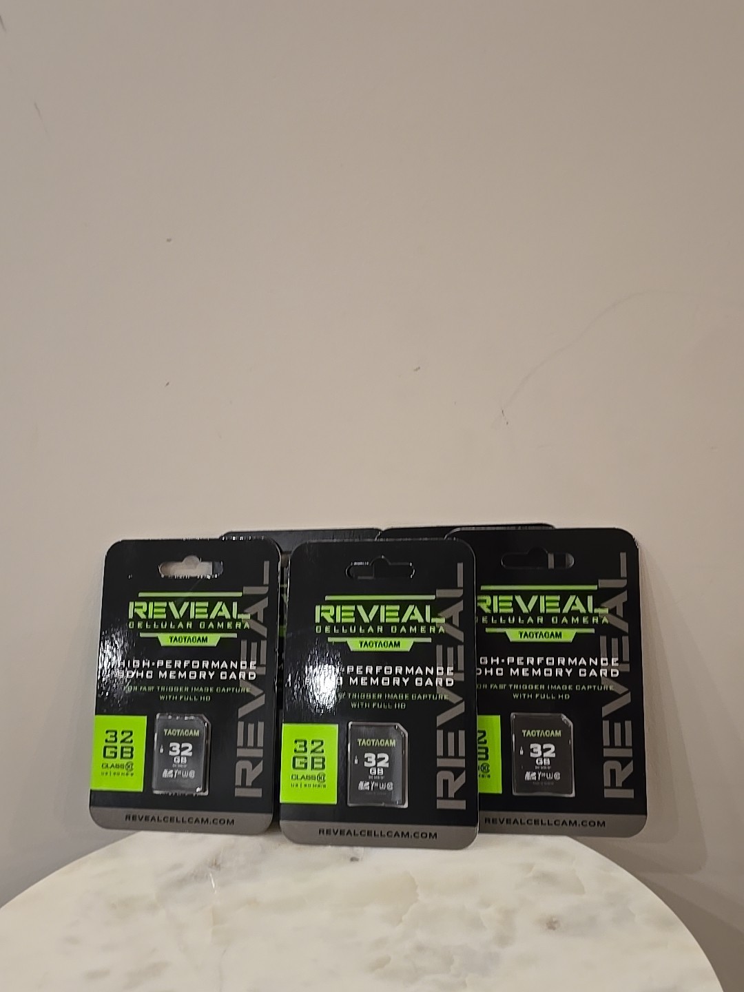 Reveal by Tactacam Full-Size 32GB SD Card LOT OF 4 Sealed Packs Free Shipping