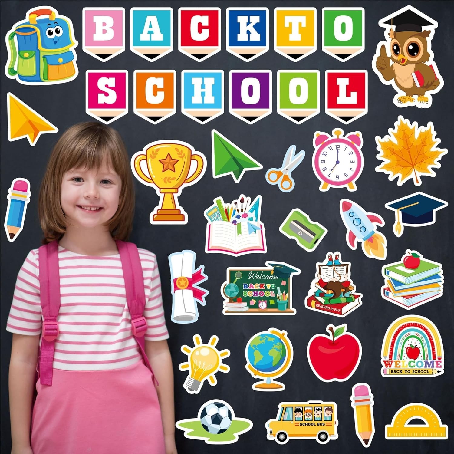 Back to School Decorations for Bulletin Board Set - 53 Pcs