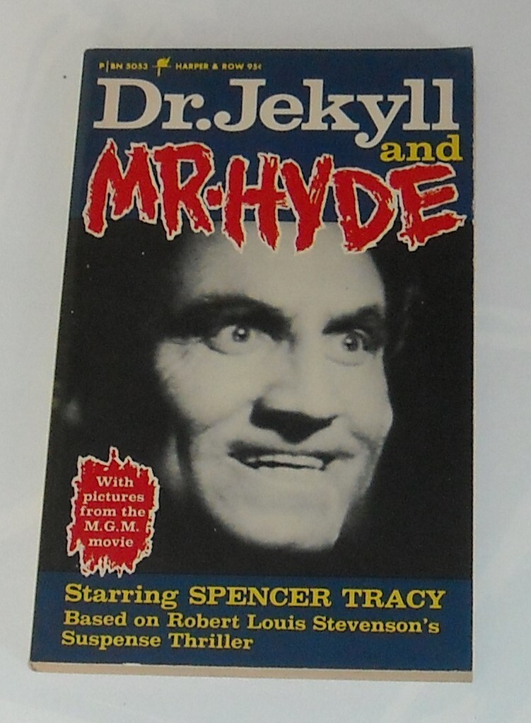 Dr, JEKYLL and Mr. HYDE PB MOVIE BOOK w PHOTOS 1976 BARNES & NOBLE SPENCER TRACY