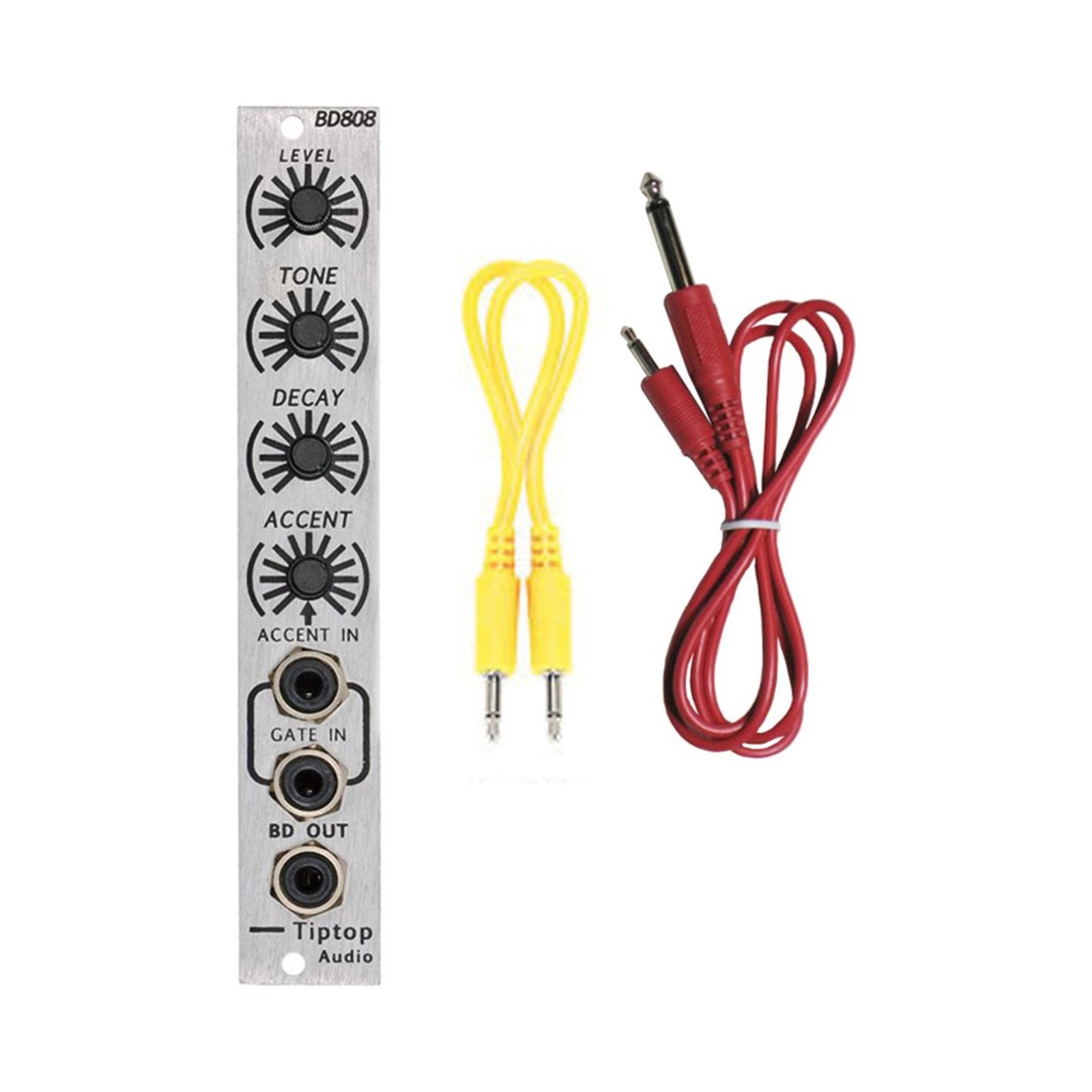 Tiptop Audio BD808 TR808 Bass Drum Generator Eurorack Module w/ 2 Cables