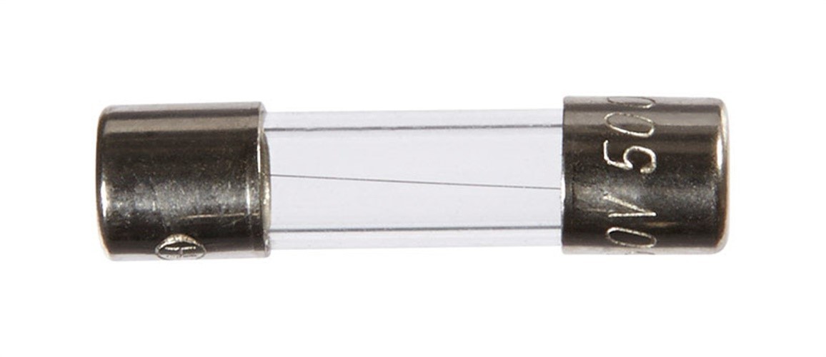 Jandorf 60691 500 mA 250V Glass Cartridge Fast-Acting Fuse 5 Dia. x 20 L mm.