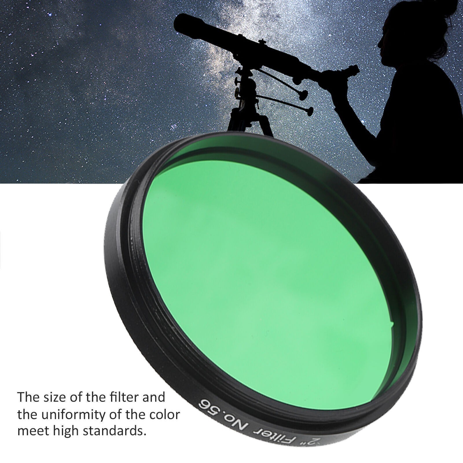 Astronomical Telescope Filter 2 Inch 50.8mm Aluminium Alloy Moon Filter Telescop