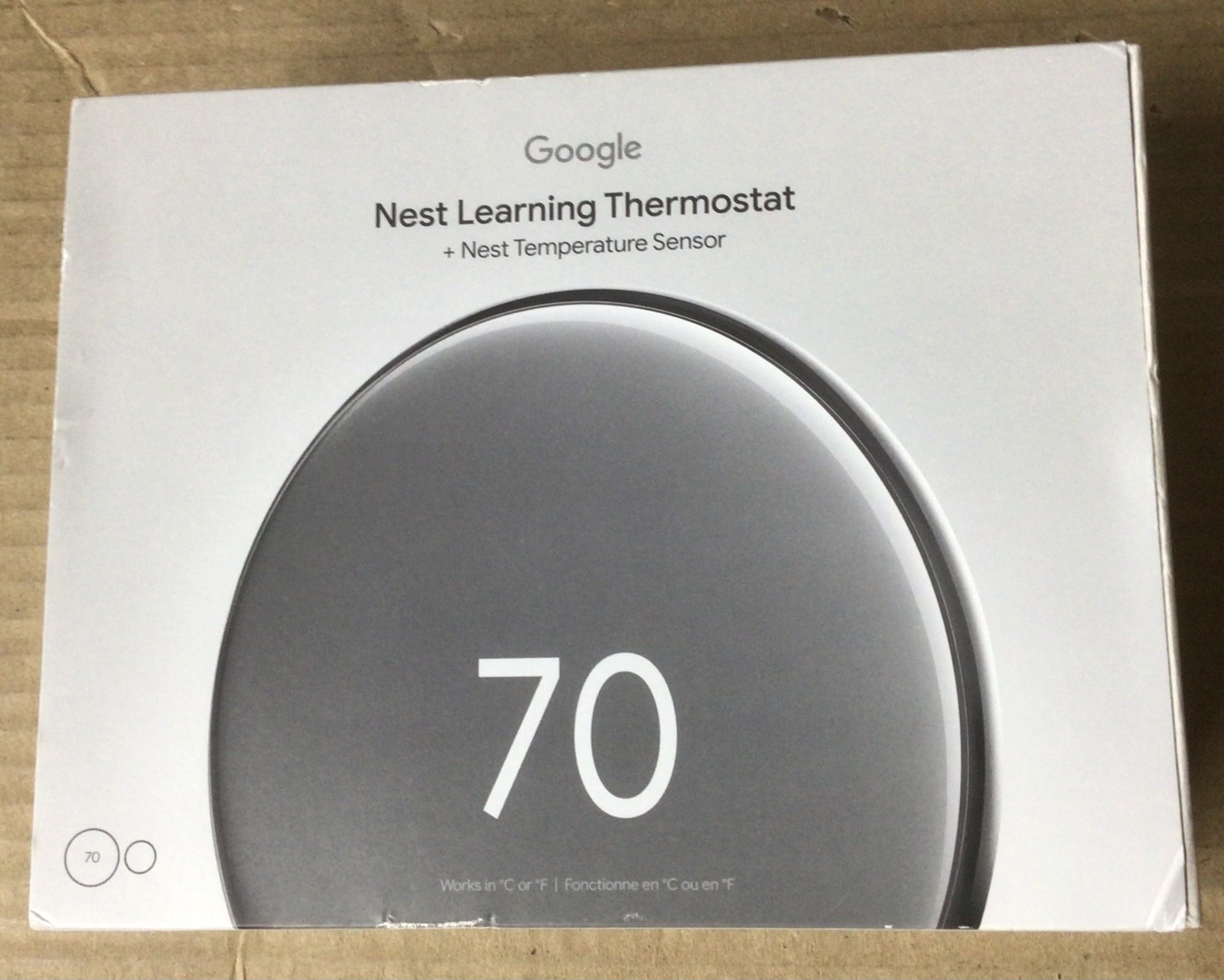 Google Nest Learning Thermostat 4th Gen Smart Thermostat Silver GA05551-US