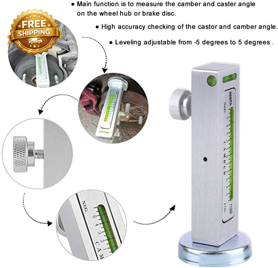Adjustable Magnetic Gauge Tool Camber Alignment Tool Strut Wheel Alignment Tool