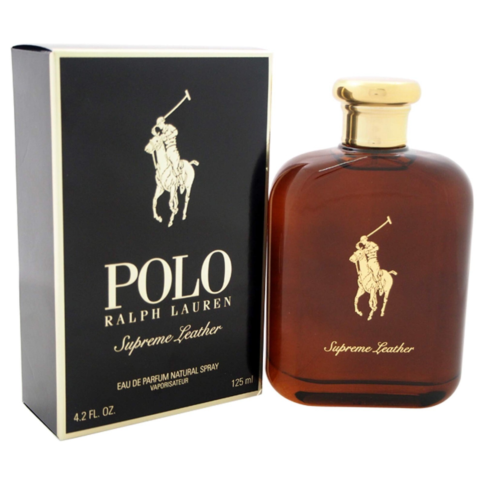 Men Ralph Lauren Polo Supreme Leather 4.2oz 125ml EDP /New In Box/Rare & Vintage