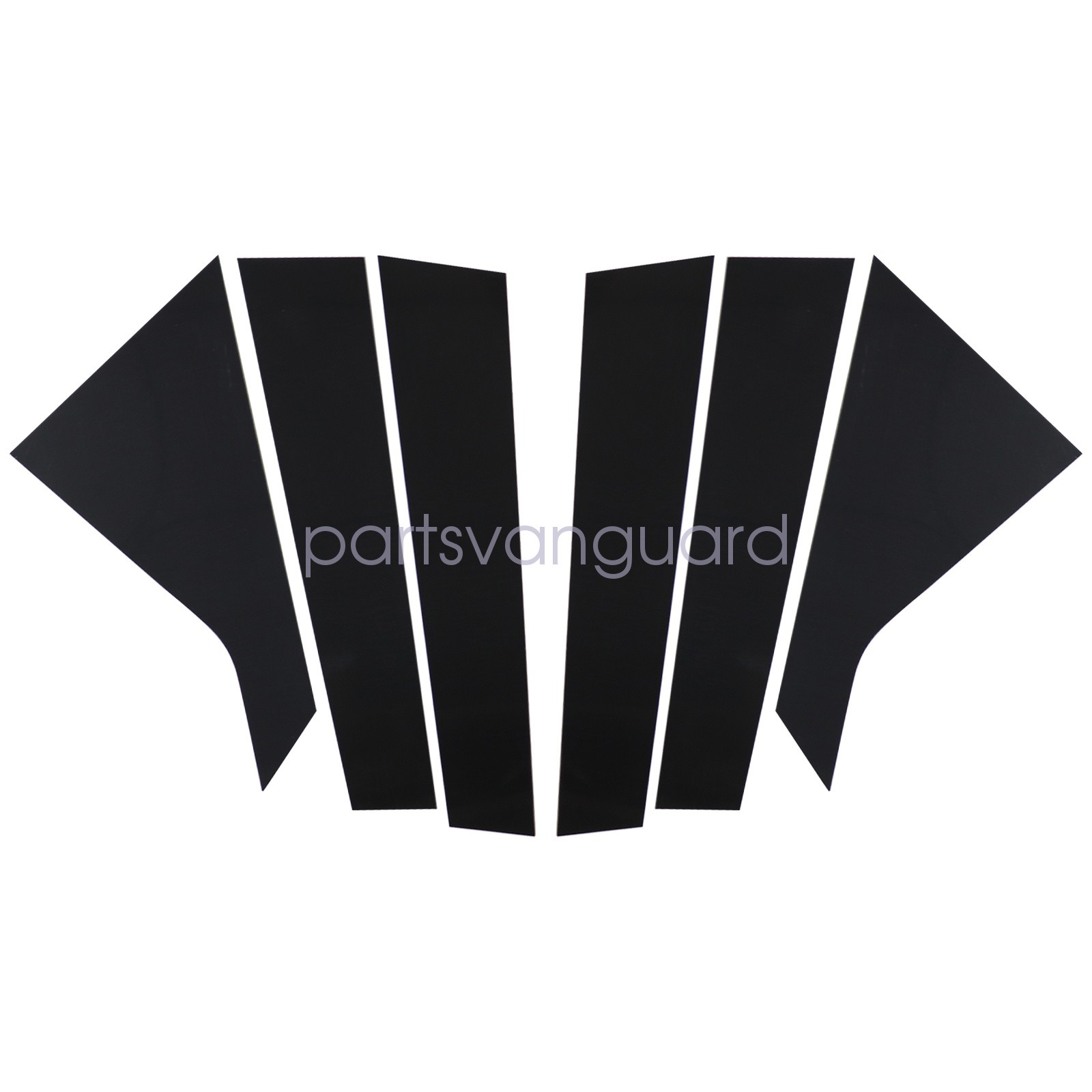 For 2014-2020 Chevy Impala Glossy Black Pillar Posts 6pcs Set Door Trim Cover ※