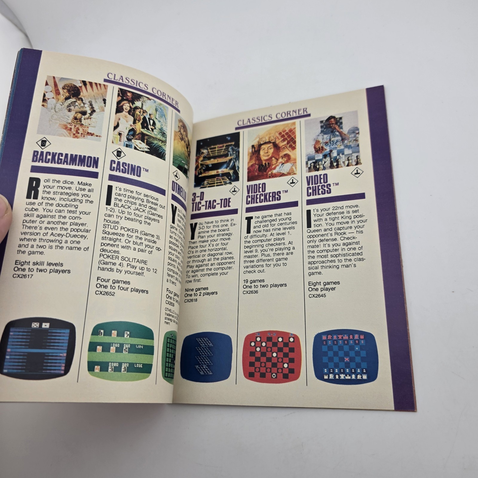Original Vintage 1981 ATARI 2600 45 Video GAME PROGRAM CARTRIDGE CATALOG