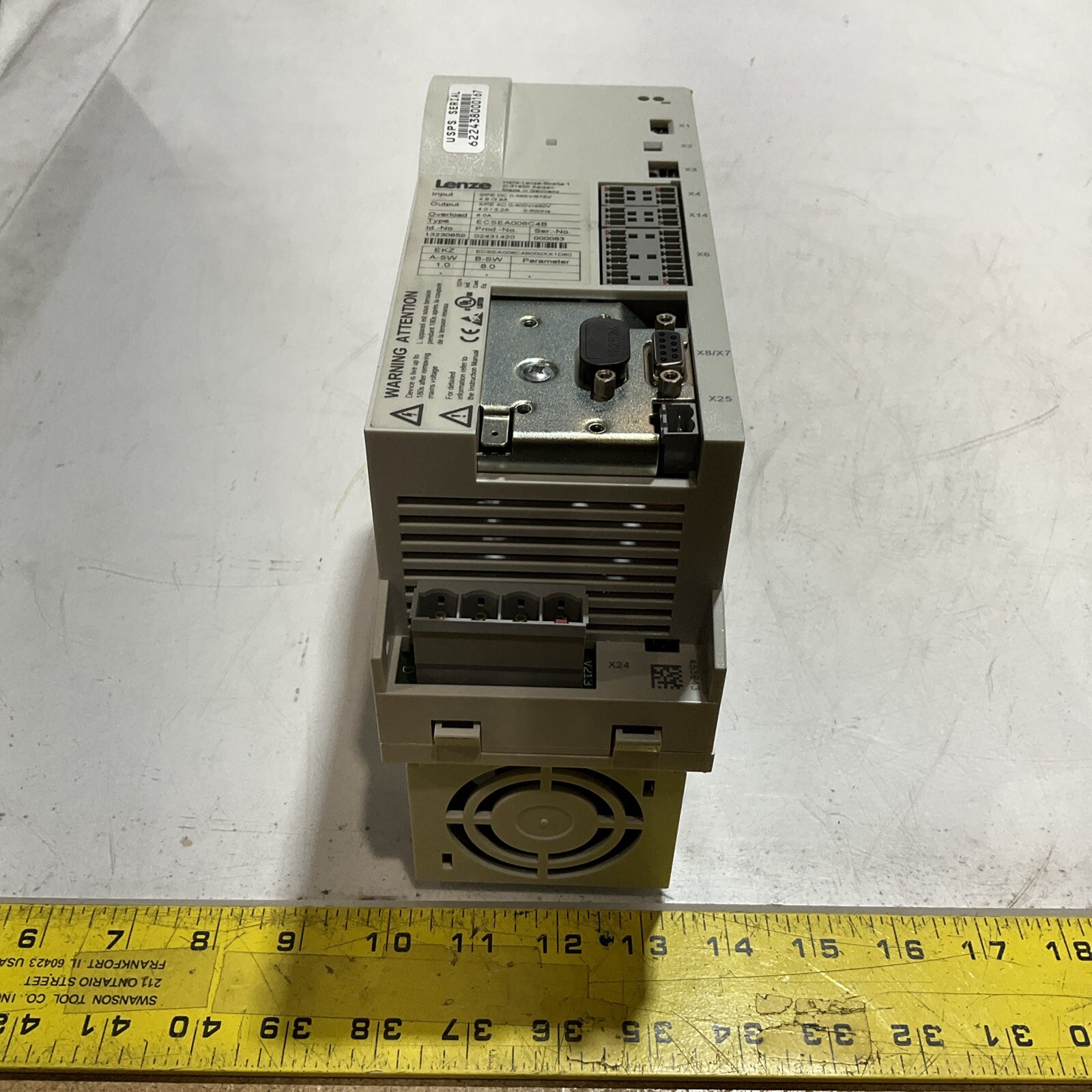 LENZE ECSEA008C4B VARIABLE FREQUENCY DRIVES U3S