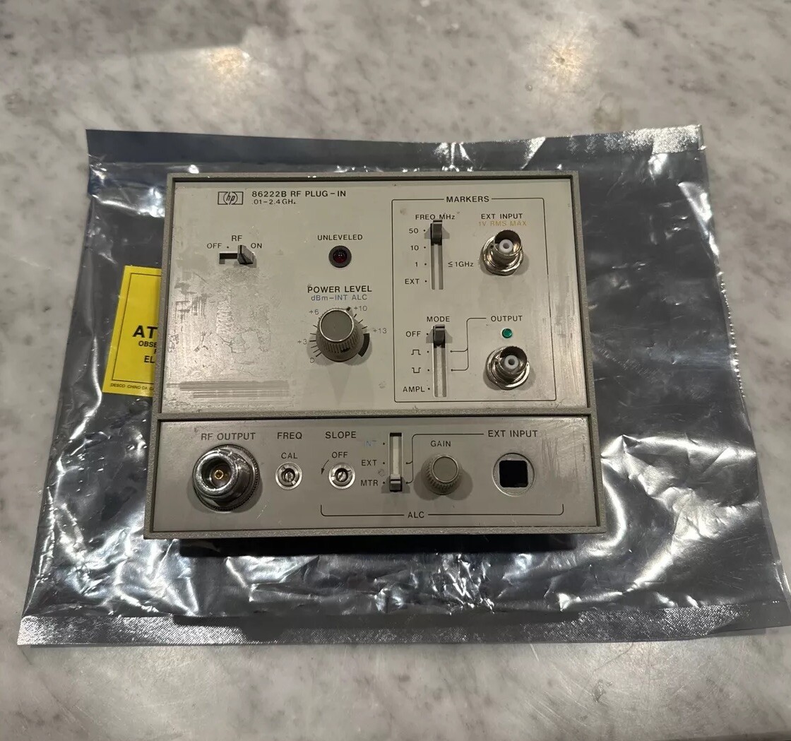 HP Agilent 86222B Rf Plug-In Face Faceplate + Board