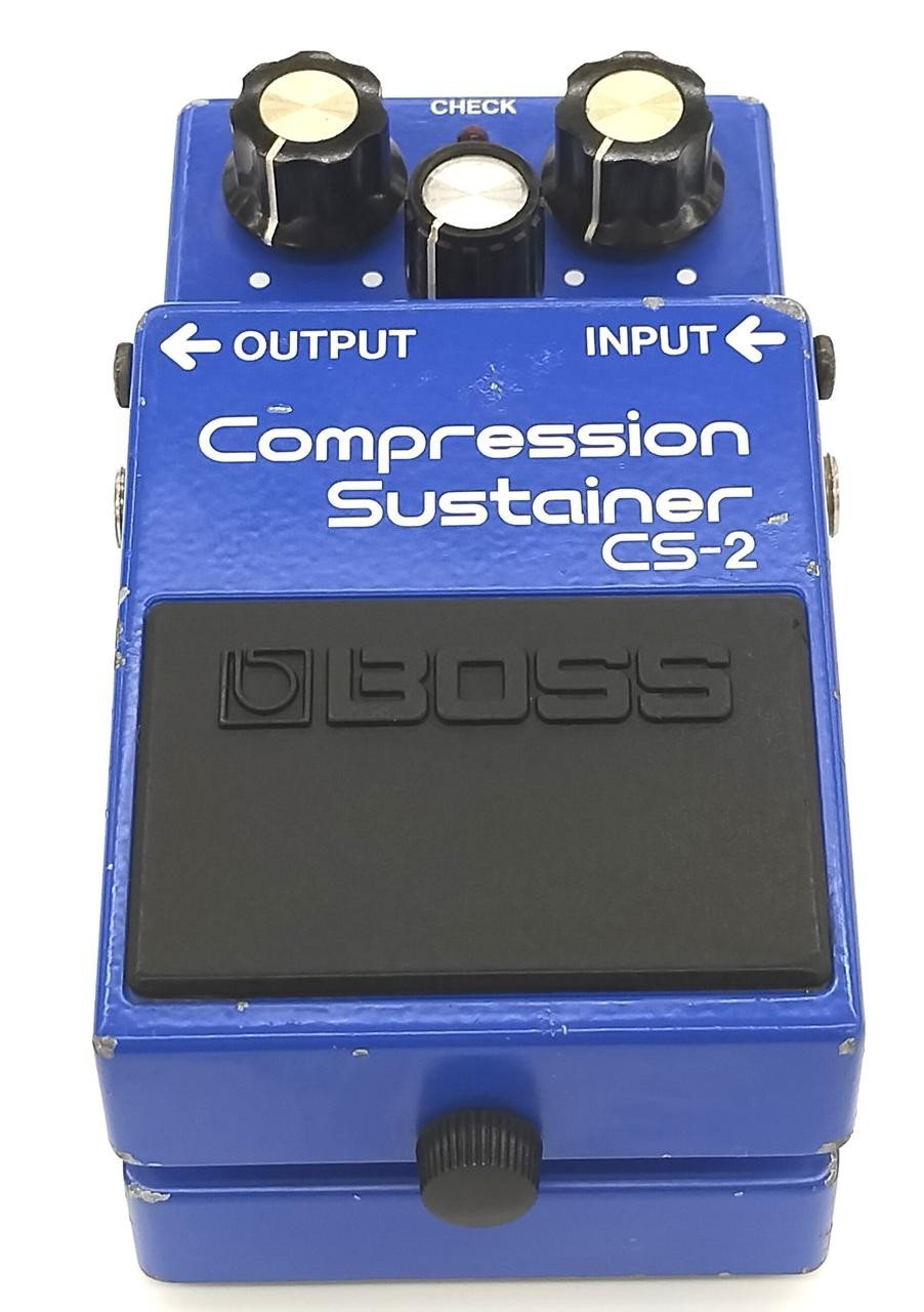 BOSS CS-2 Compressor Pedal with ACA Adapter, Used, Some Wear