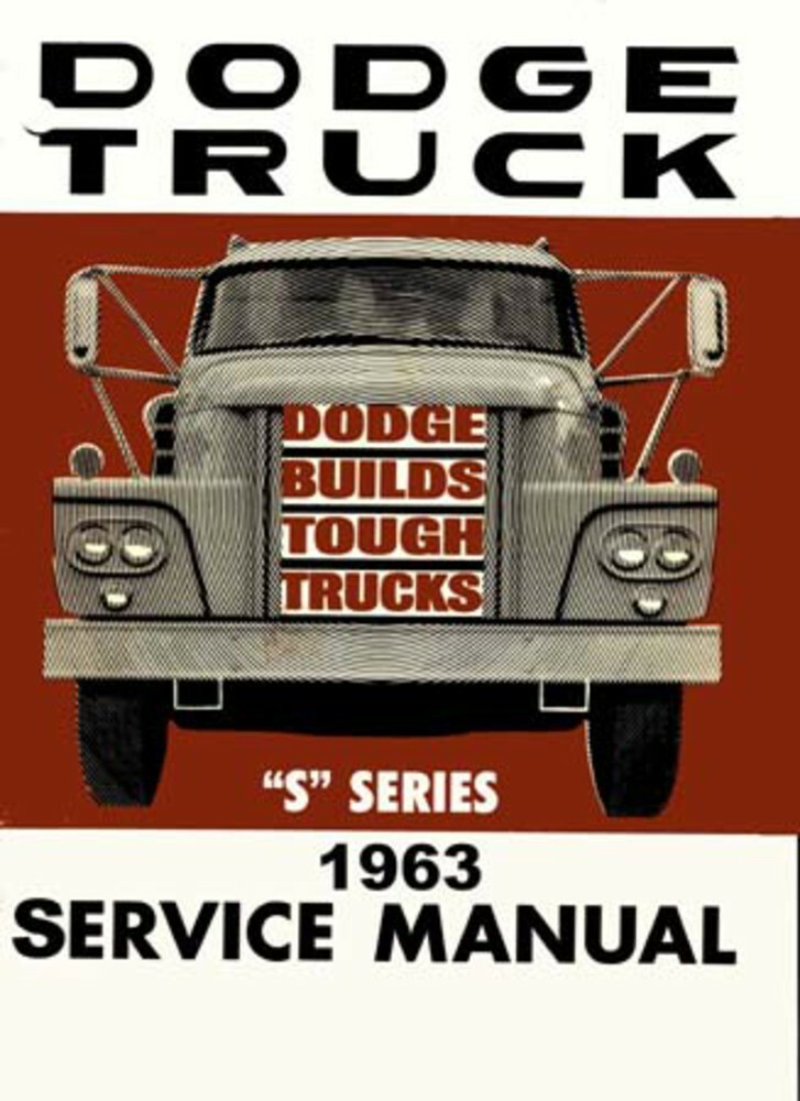 1963 Dodge Pickup Truck Shop Service Repair Manual Engine Drivetrain Electrical
