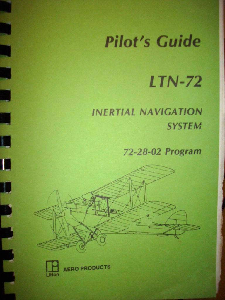 Litton Aero LTN-72 Inertial Nav System Pilot's Guide