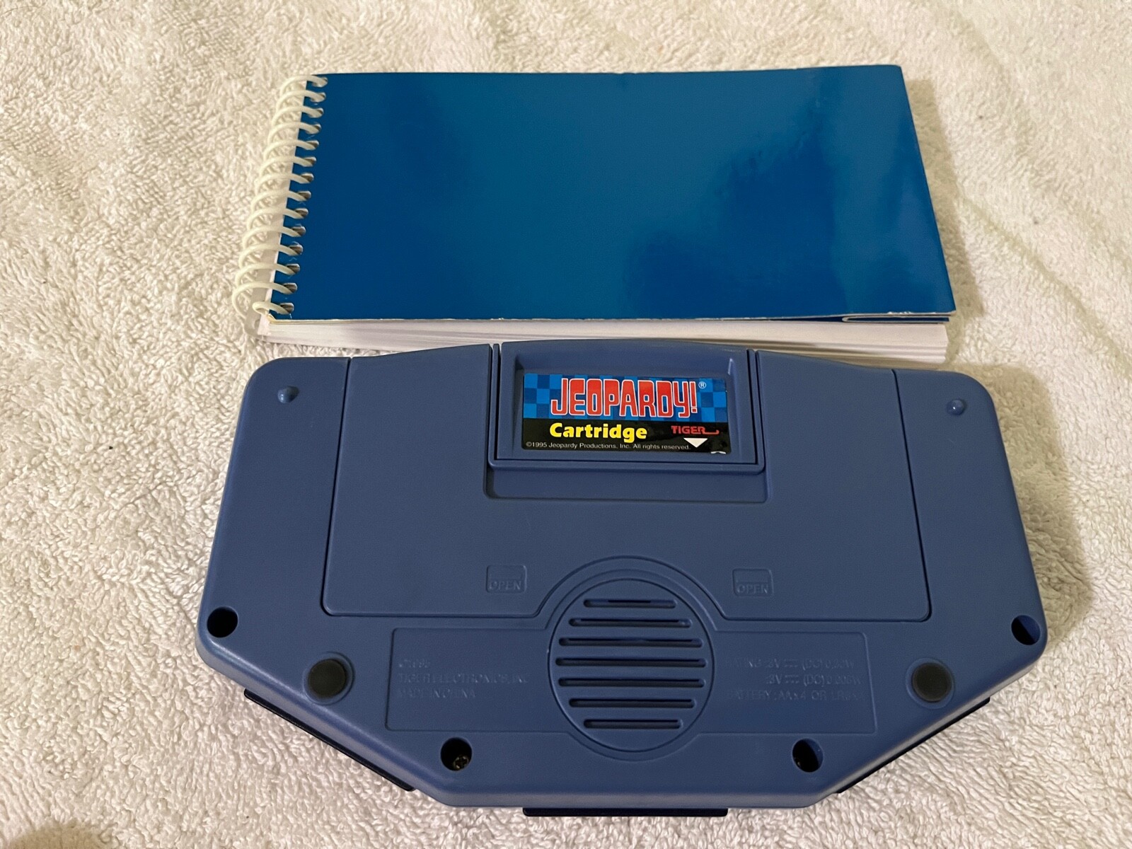 Jeopardy Handheld Electronic Games 1995 with Answer Question Book