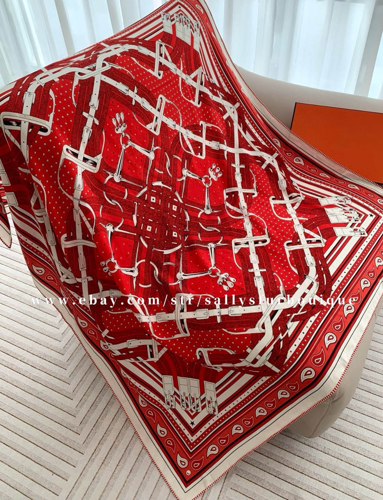 Sallys 70% Cashmere & 30% Silk Wrap Scarf Belts Print Double Face Shawl 53"
