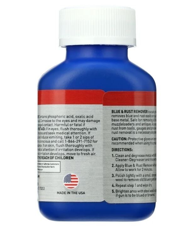 Birchwood Casey Blue & Rust Remover-3 fl oz Bottle-16125