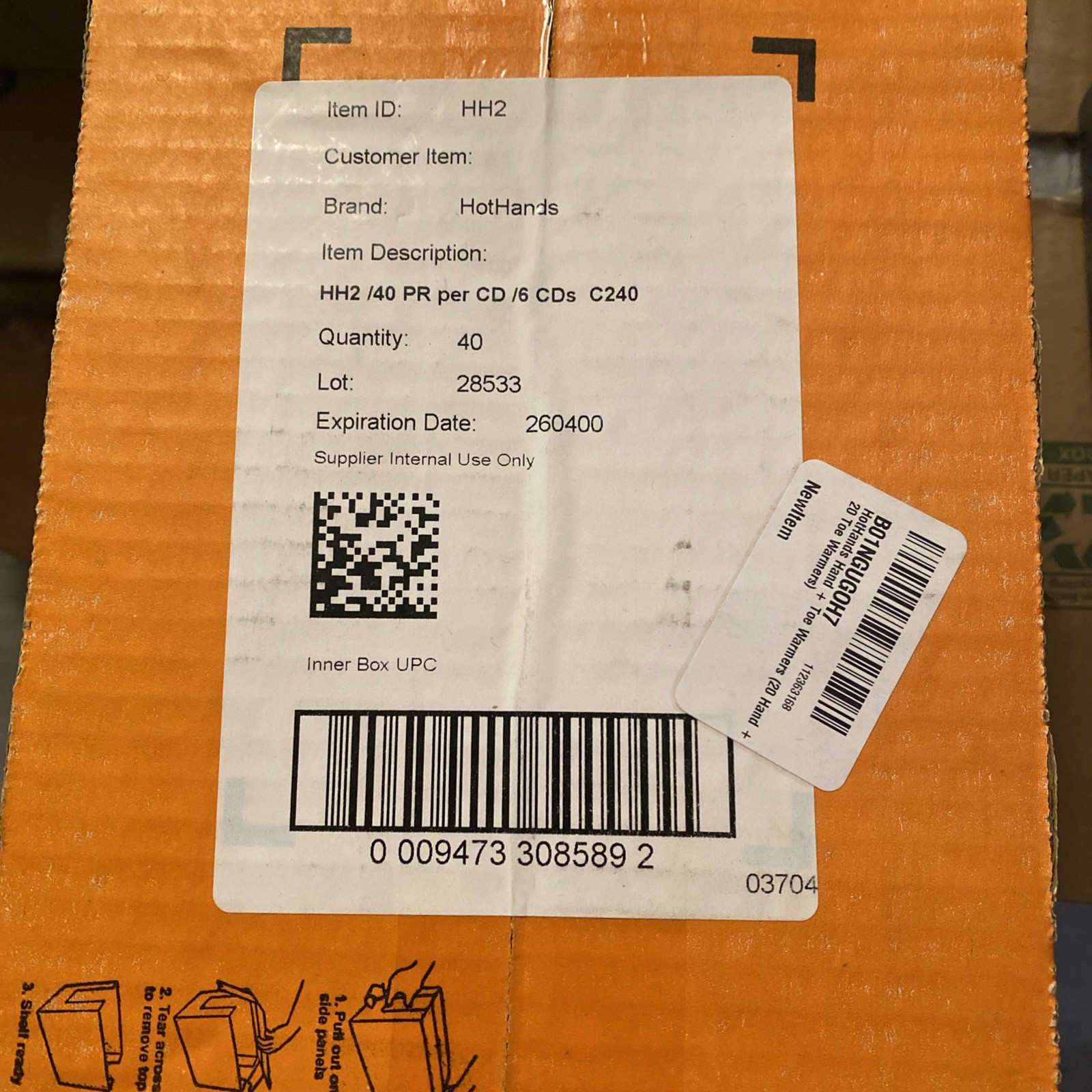 HotHands Hand Warmers (40 pairs) Exp 4/2026