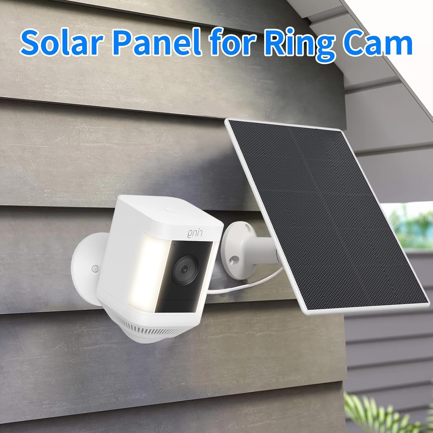 Ring Camera Solar Panel Charger for Stick Up and Spotlight Cams, Weatherproof