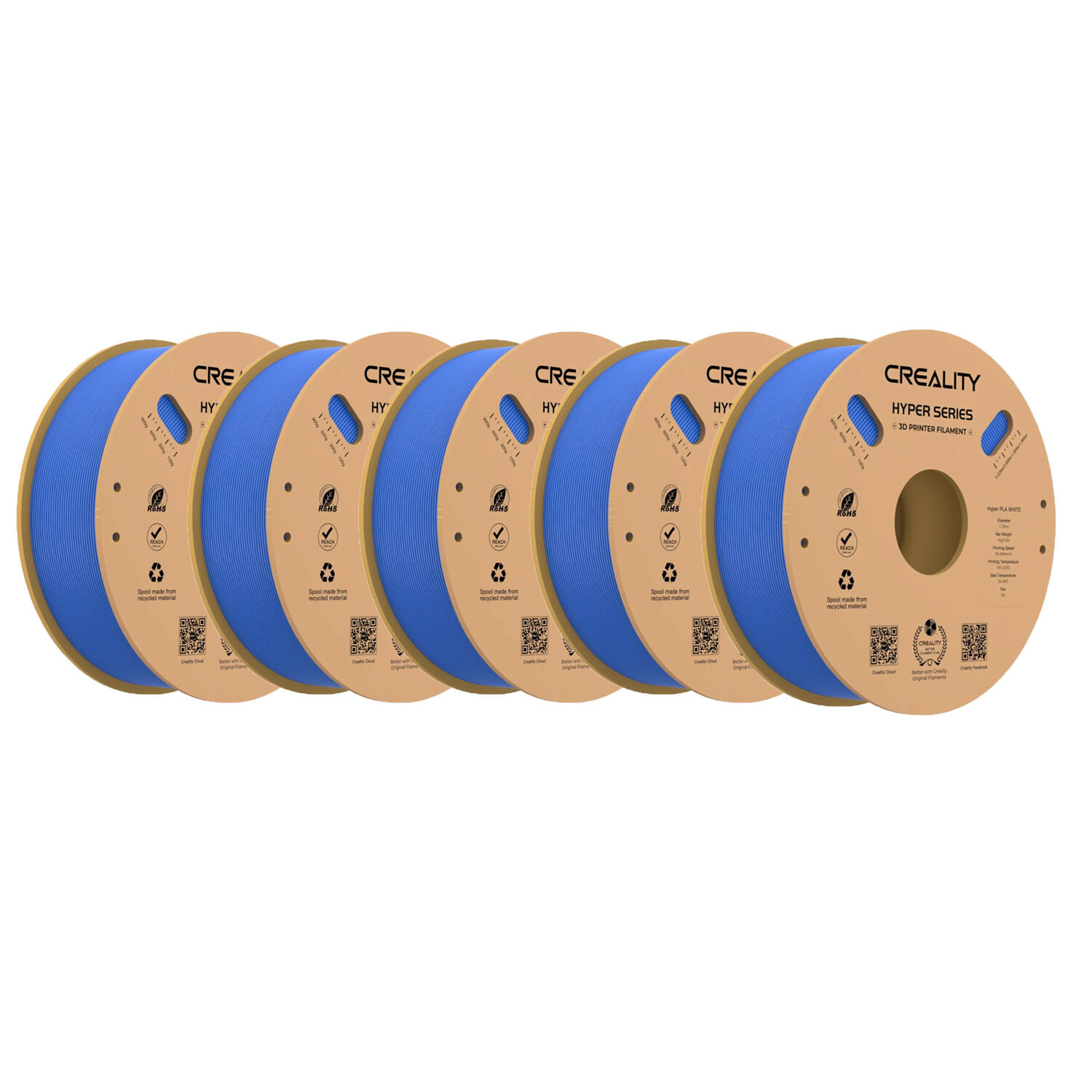【Value Pack】Creality Hyper PLA 1.75mm Filament for DIY 3D Printer, 10/5/3/2 Pack