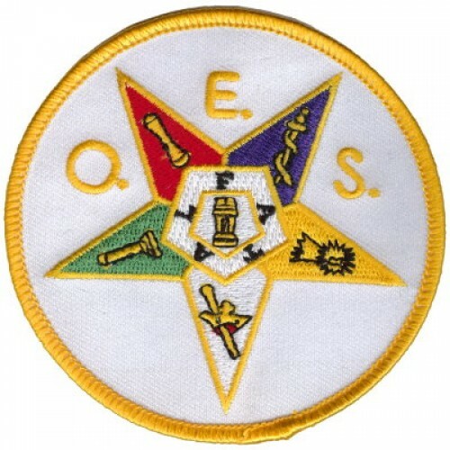 ORDER OF THE EASTERN STAR EMBROIDERED IRON ON PATCH**FREE SHIPPING**
