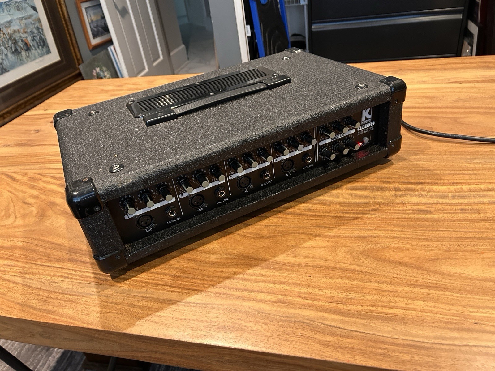 Kustom KPM4060 Powered Mixer Amplifier 60W 4 Channel PA Powers On Untested