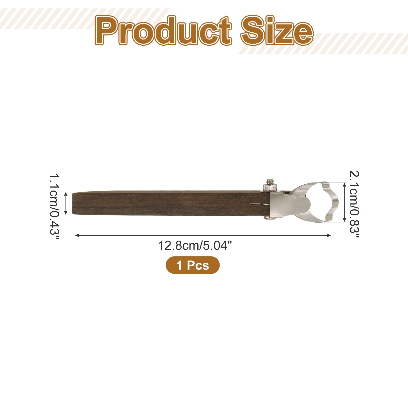 Pottery Handle Making Tool, Scraper Pottery Carving Tool (Flame Shape)