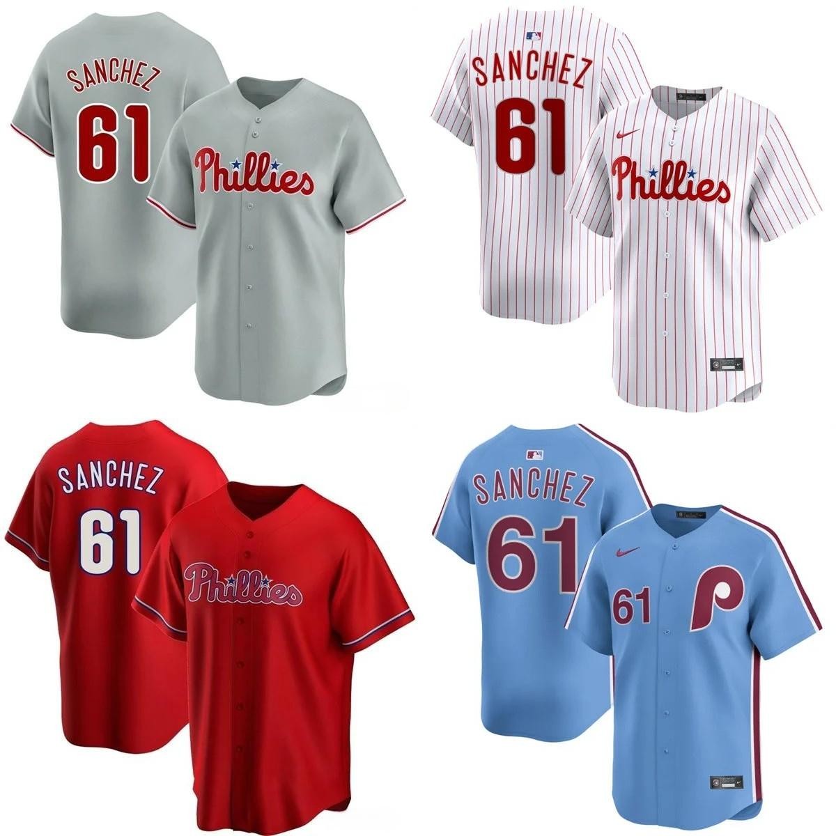 Cristopher Sánchez Phillies stitched Jersey
