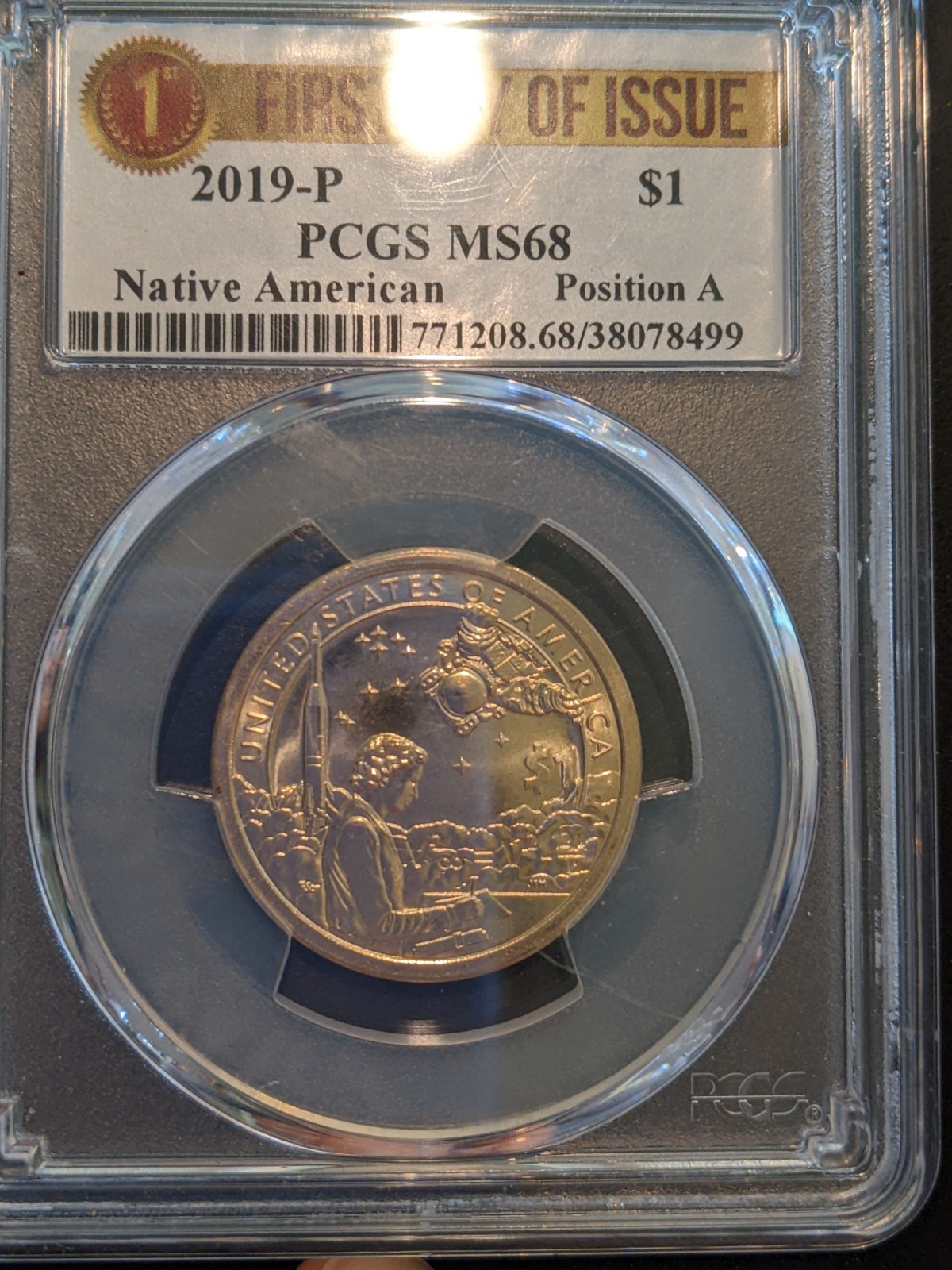2019-p PCGS ms-68 Sacagawea Native American Dollar Pos A FDI First Day Issue