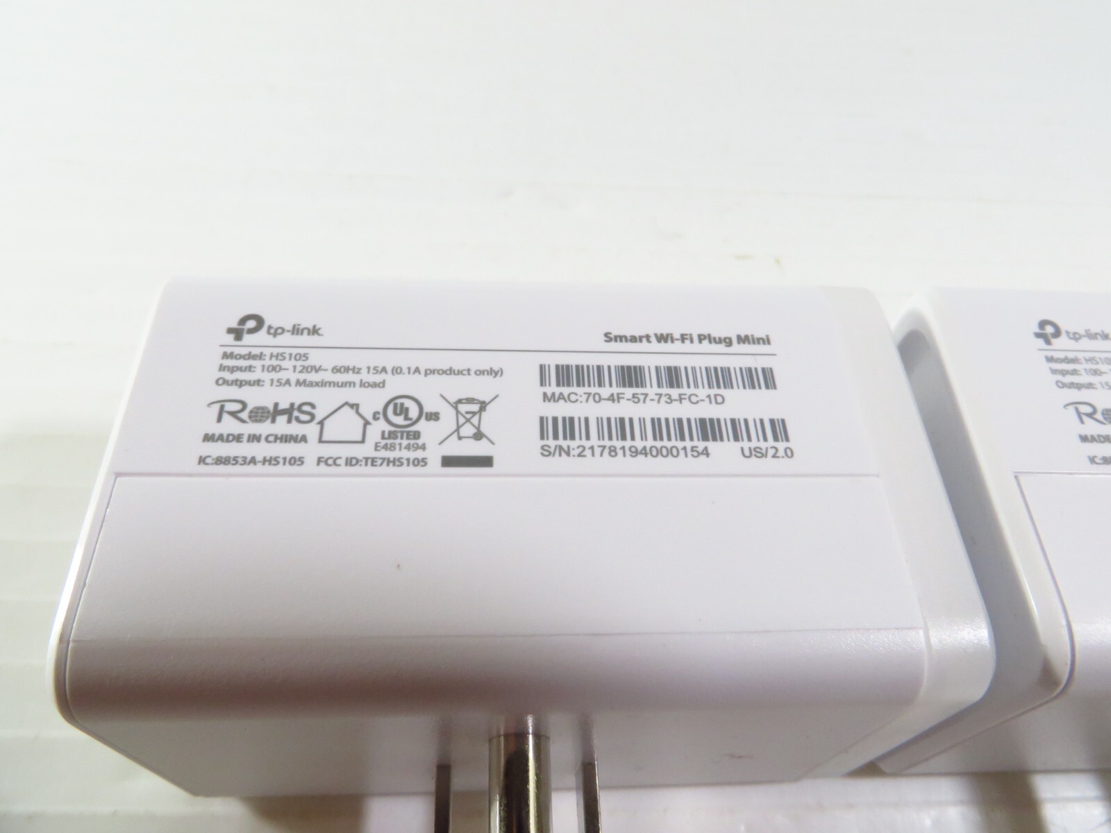 TP-LINK Smart Wi-fi Plug Mini - White (HS105) - 3 Pack