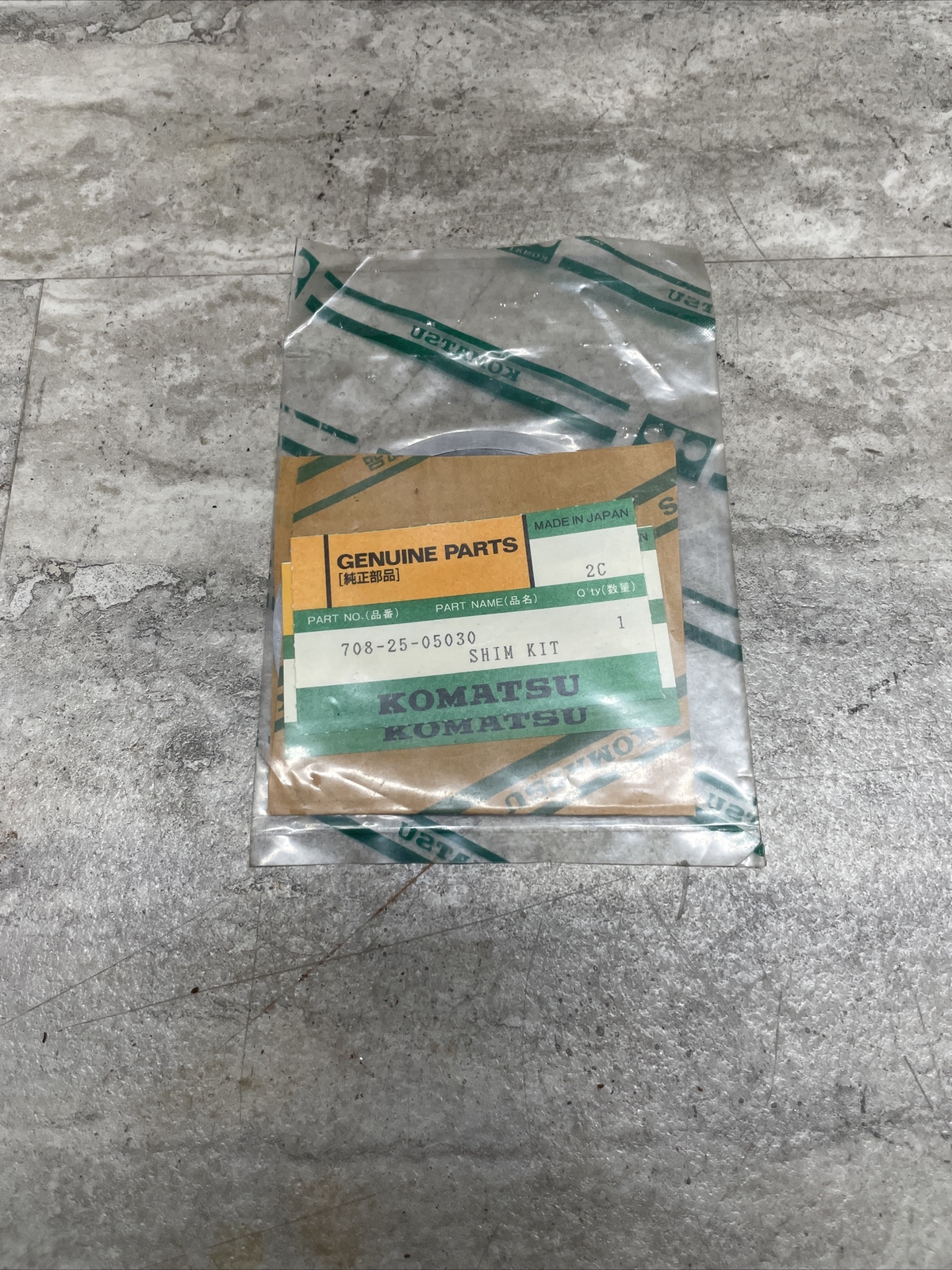Genuine OEM Komatsu 708-25-05030 Shim Kit For Hydraulic System, New
